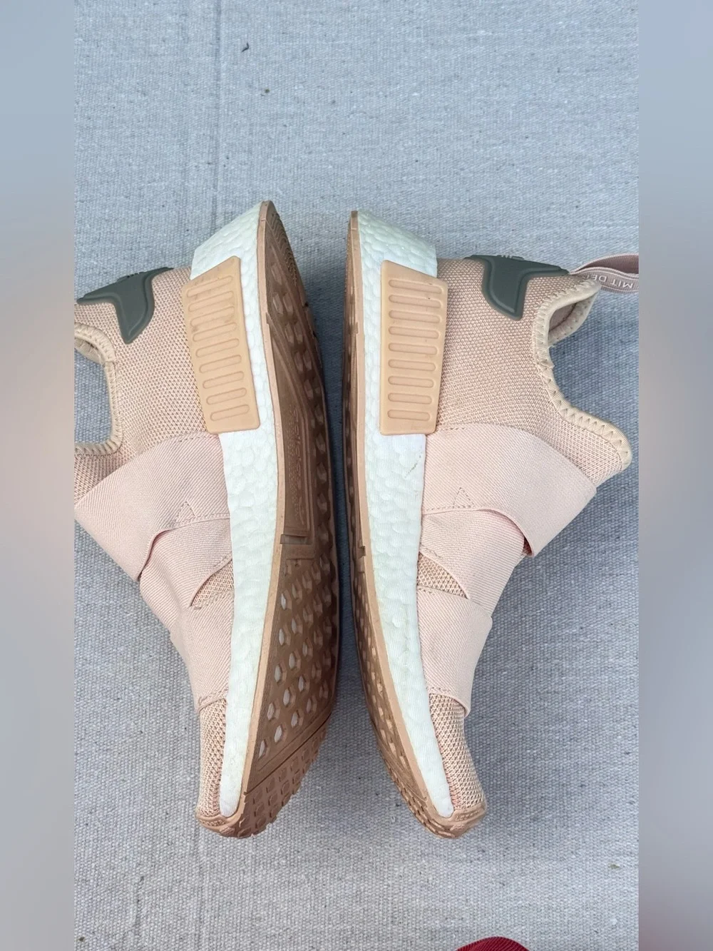 adidas Women’s Slip-On Athletic Sneakers — Light Pink & Cream